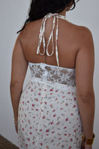 Vestido amarelo flores