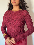 Blusa renda pormenor peito
