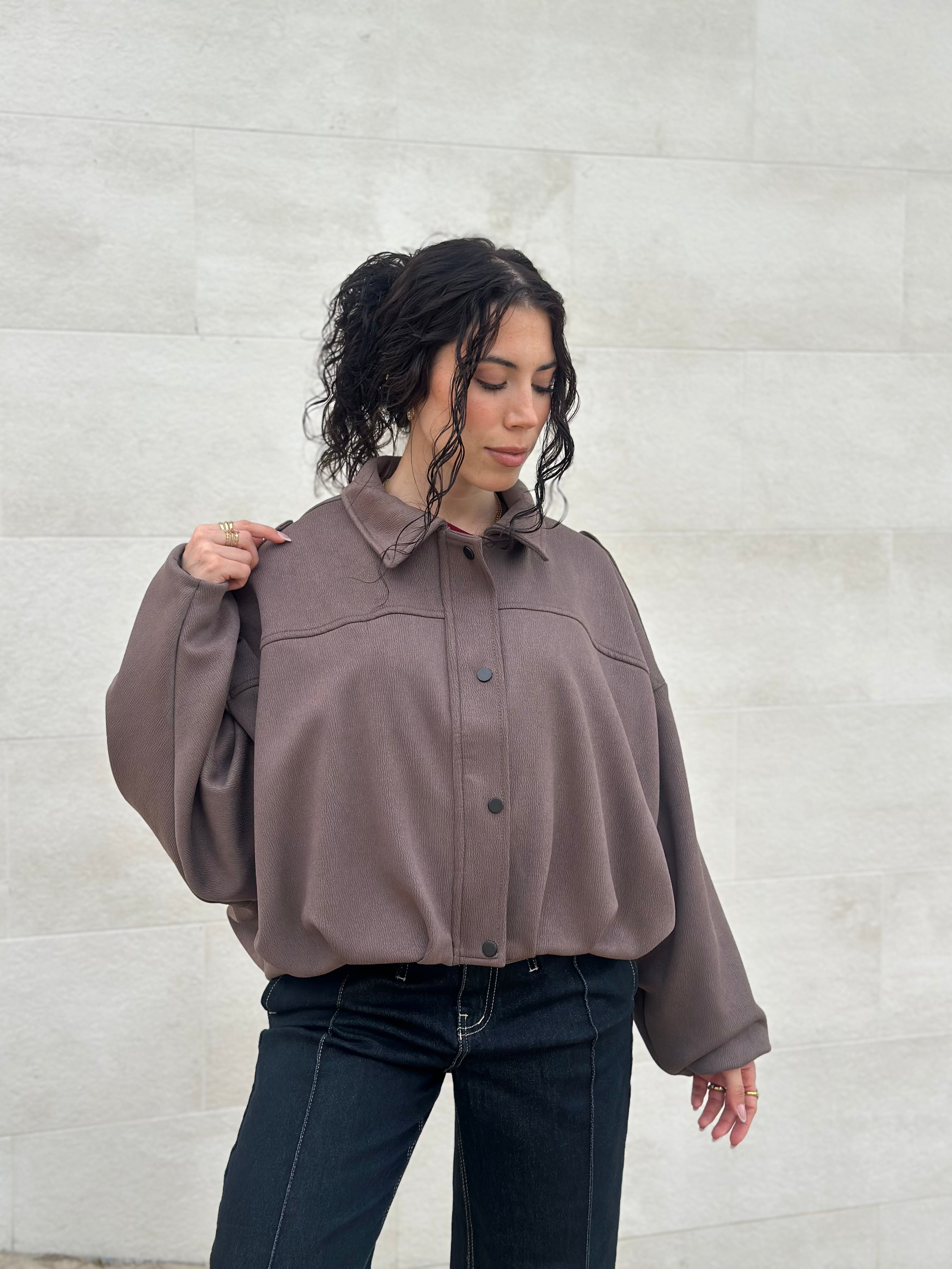 Casaco bomber oversize