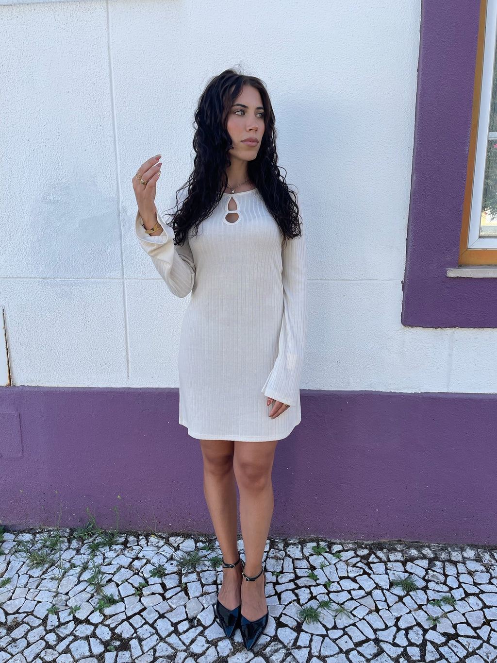 Vestido creme