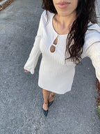 Vestido creme
