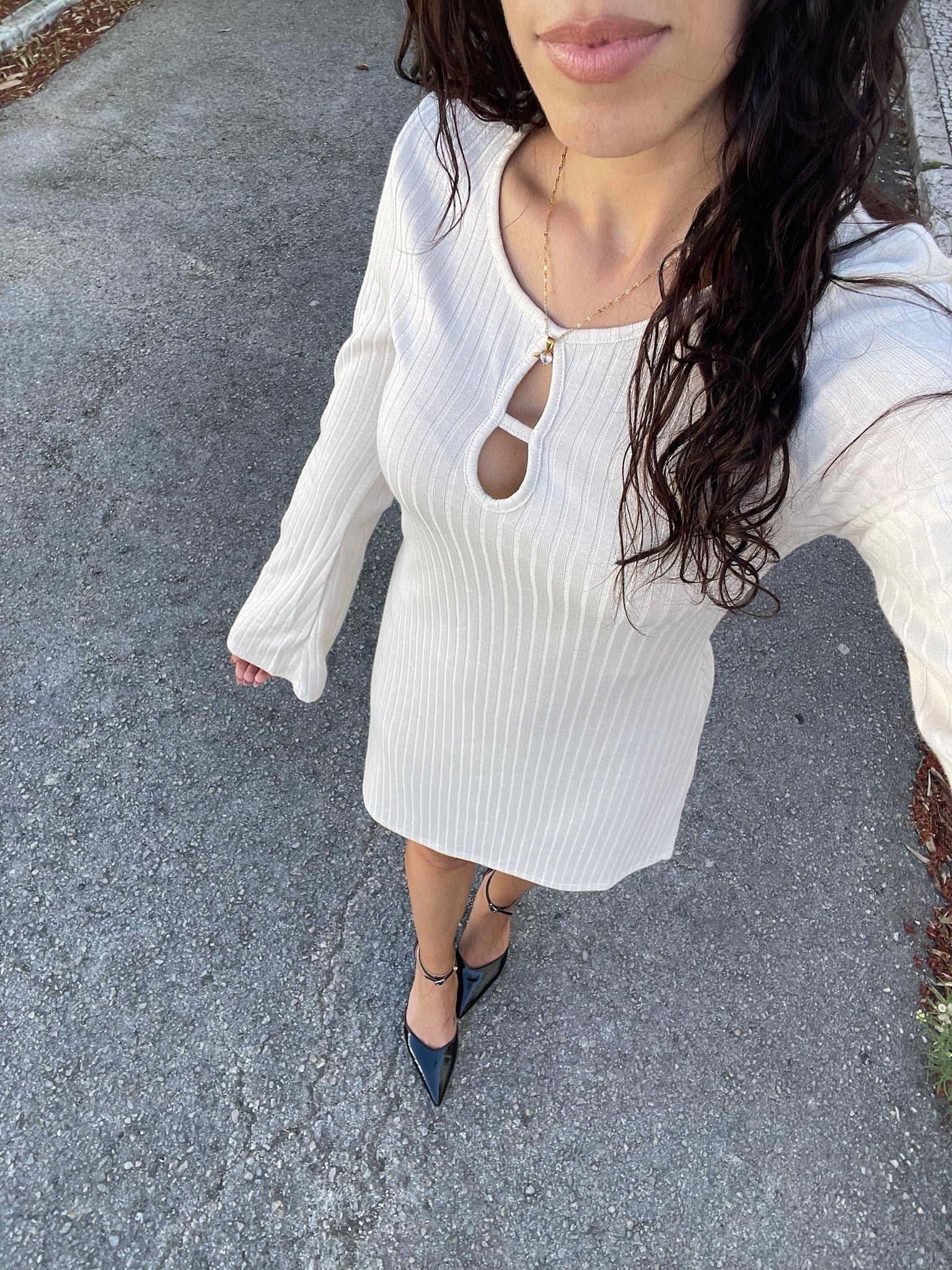Vestido creme