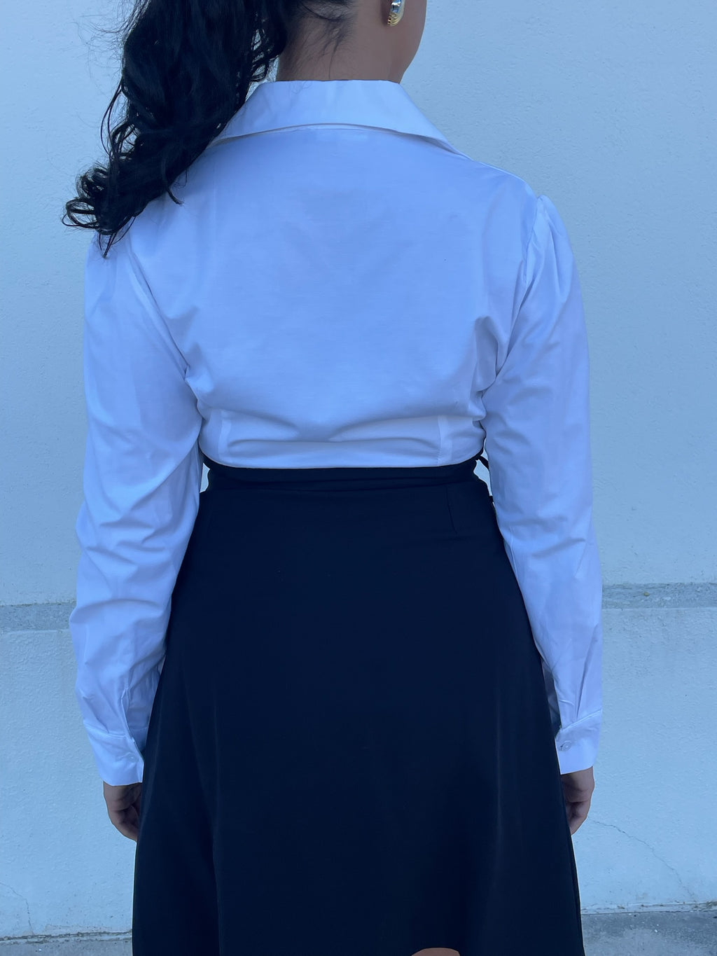 Vestido preto e branco
