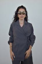 Blazer fino cinza