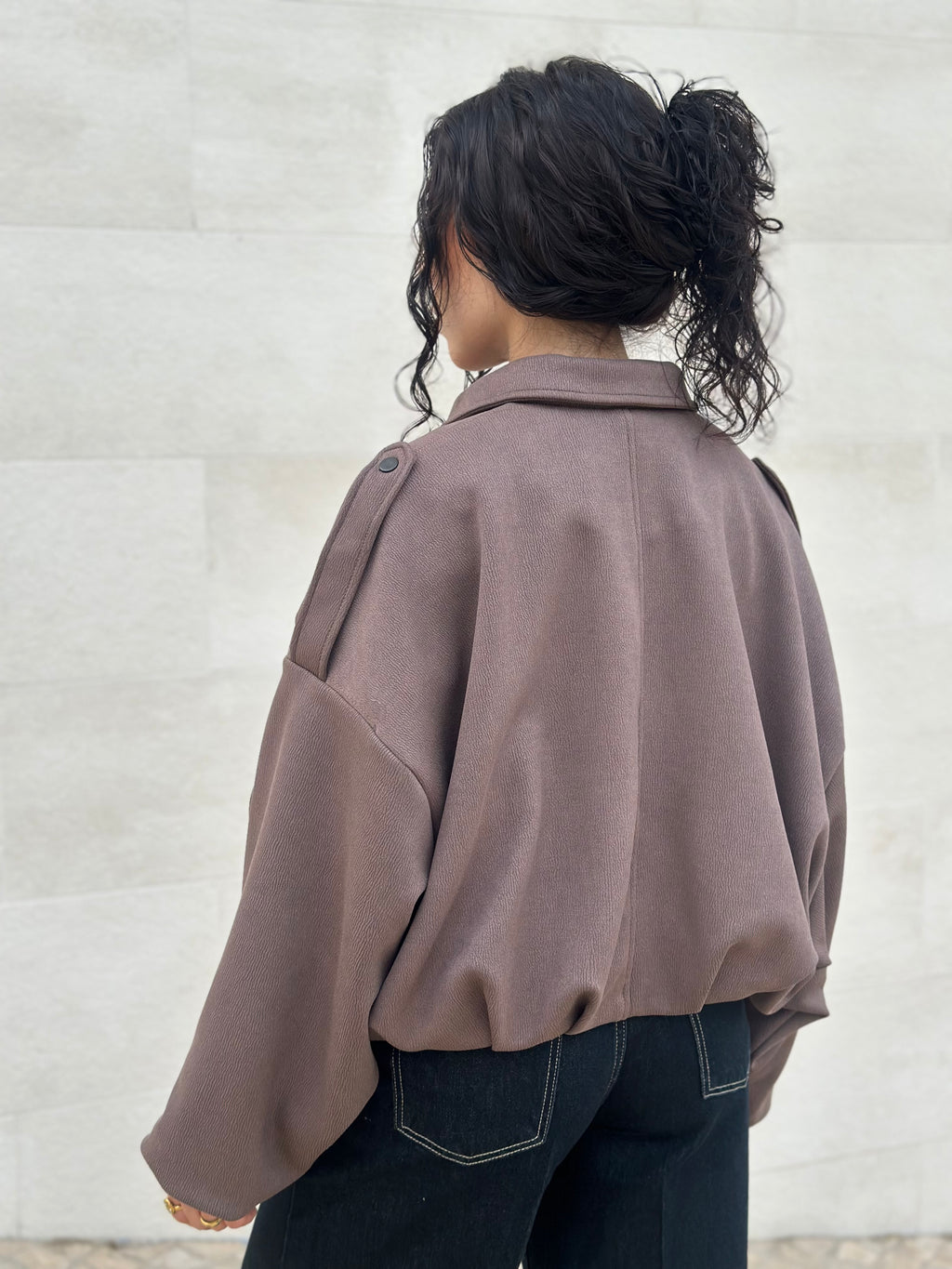 Casaco bomber oversize