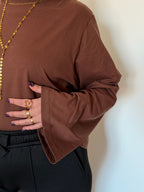 Blusa básica mangas largas