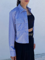 Camisa riscas azuis