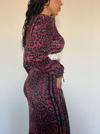 Conjunto bordô tigresa