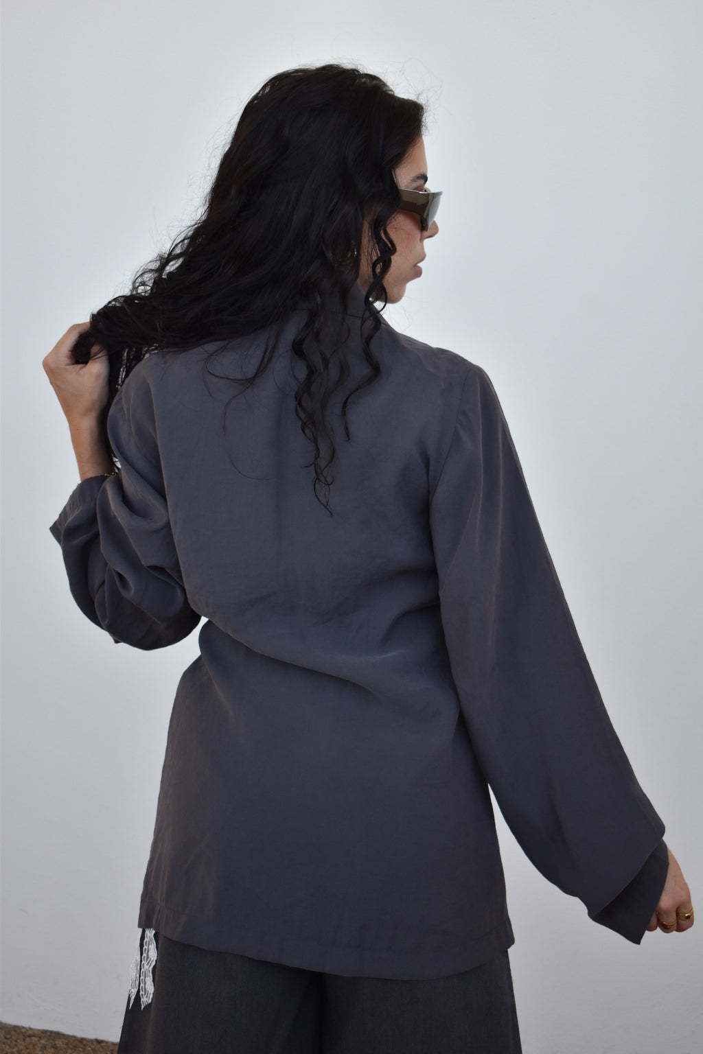 Blazer fino cinza