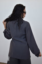 Blazer fino cinza