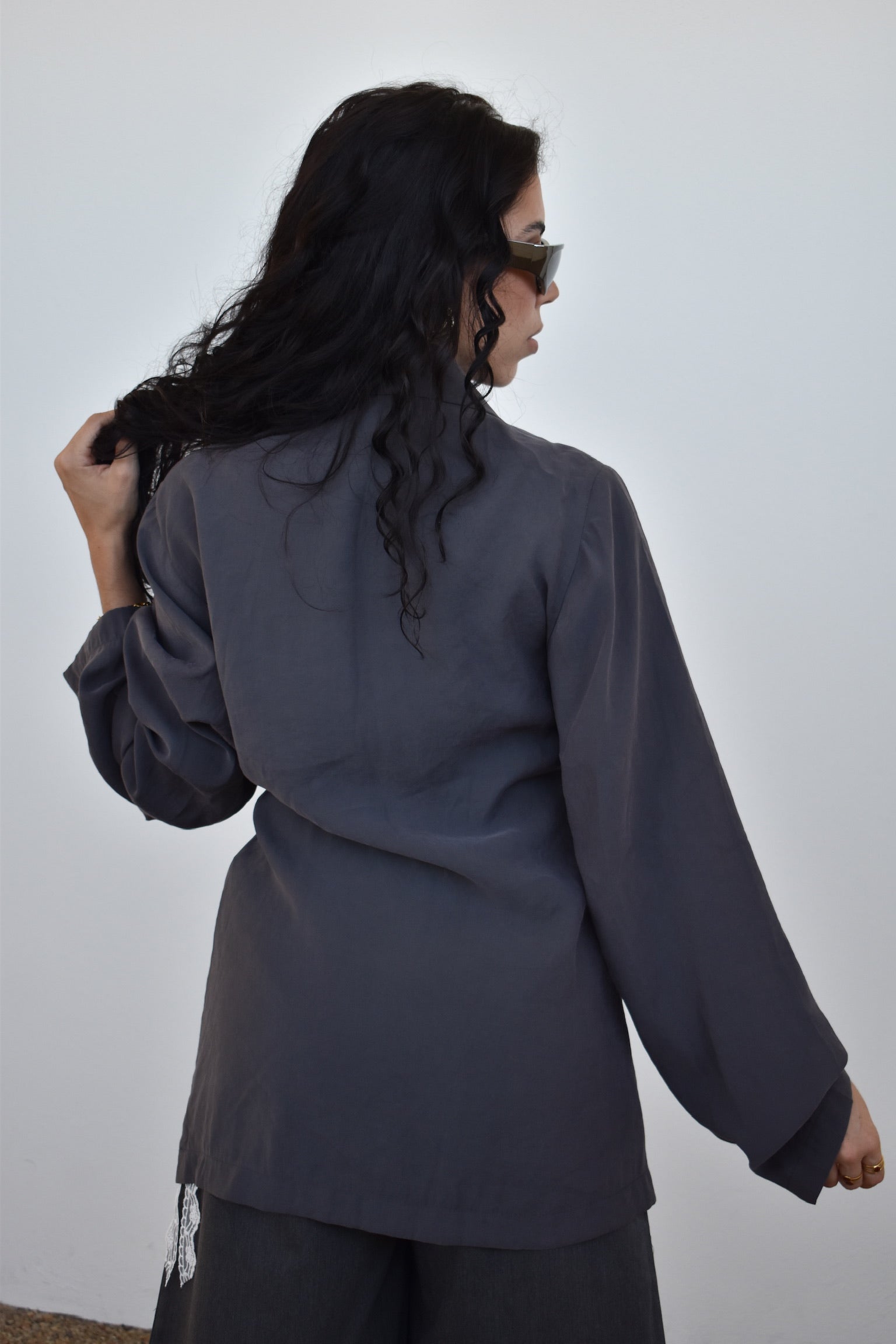 Blazer fino cinza