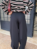 Calça formal pantalona preta