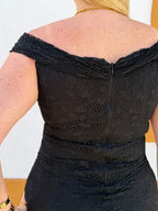 Vestido renda preto alças