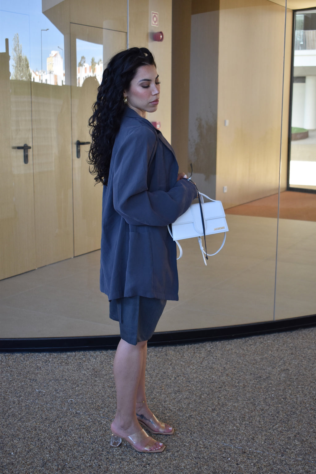 Blazer fino cinza