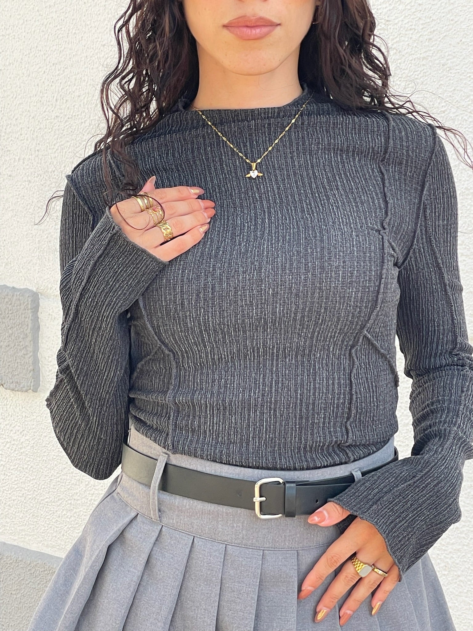 Blusa cinza