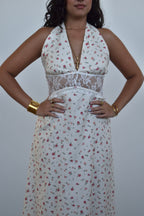 Vestido amarelo flores
