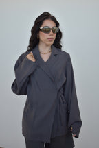 Blazer fino cinza