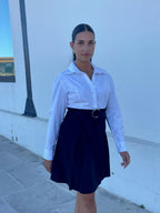 Vestido preto e branco