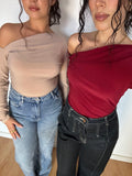 Blusa corte assimétrico