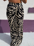 Calça padrão zebra