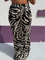 Calça padrão zebra