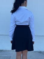 Vestido preto e branco