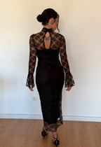 Vestido renda preto