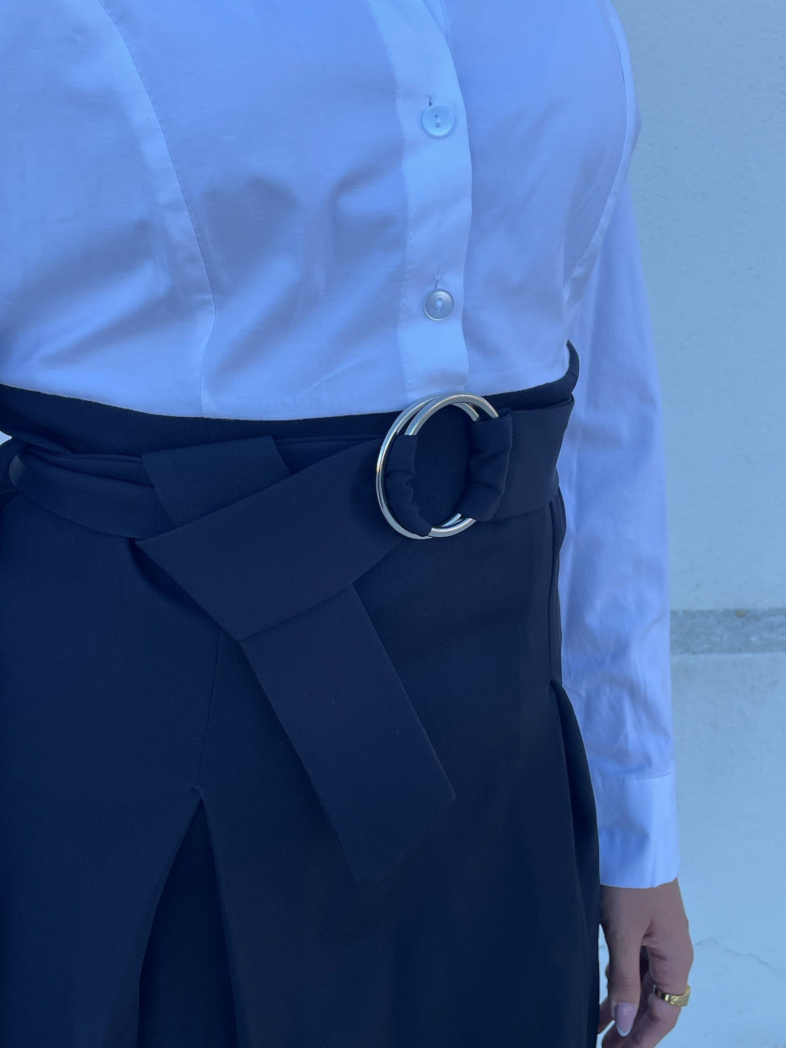 Vestido preto e branco