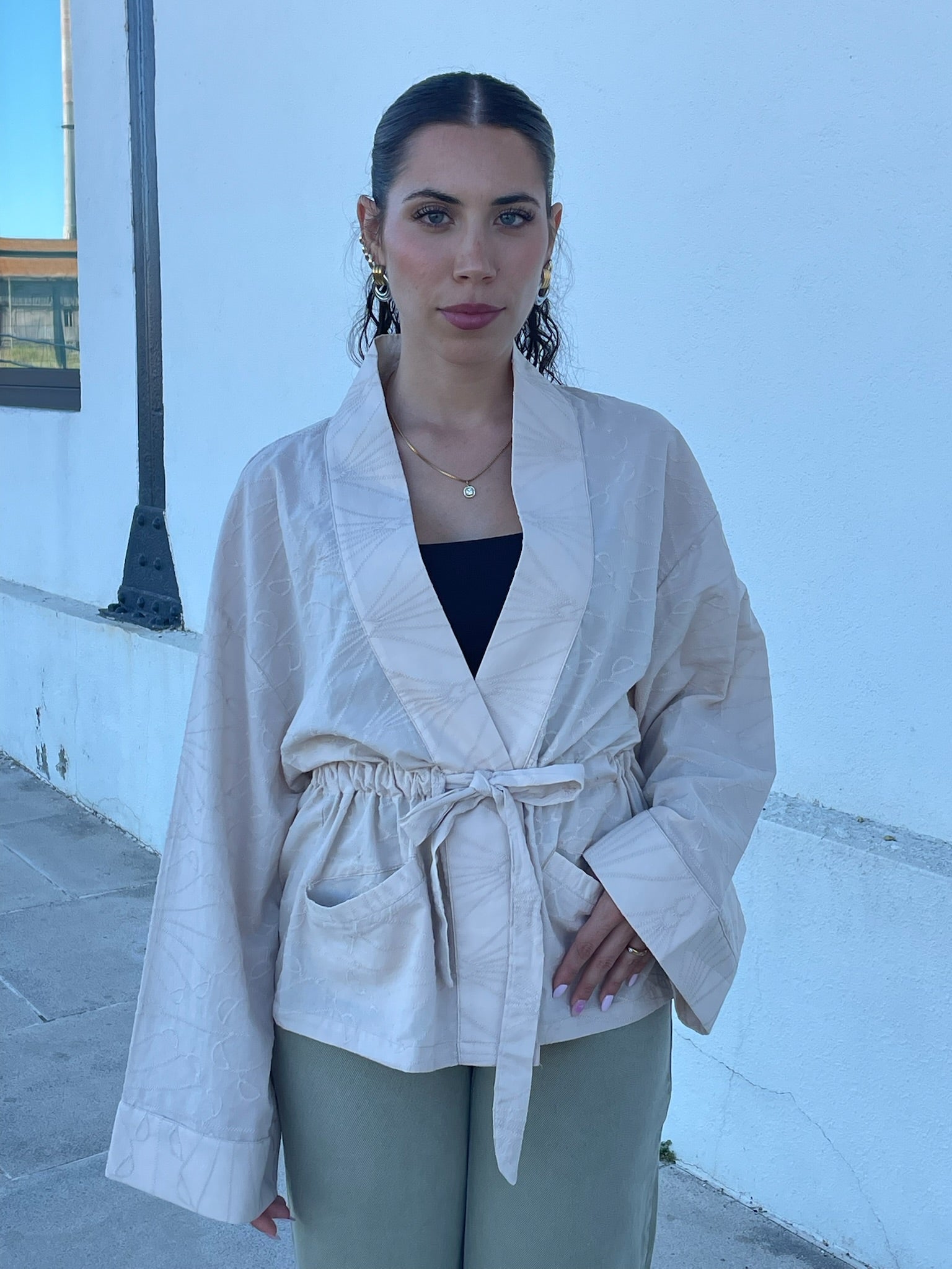 Kimono bege