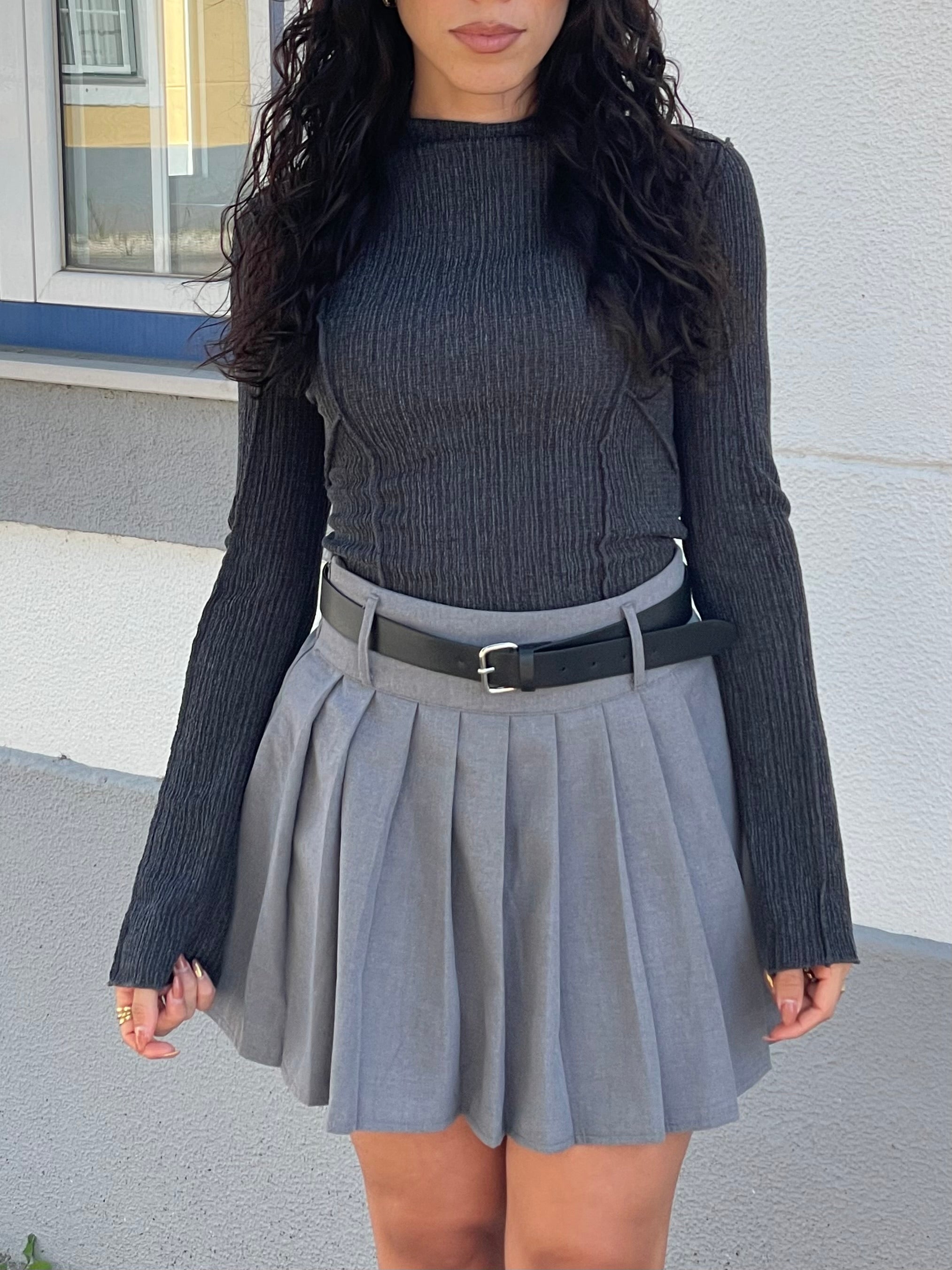 Saia plissada