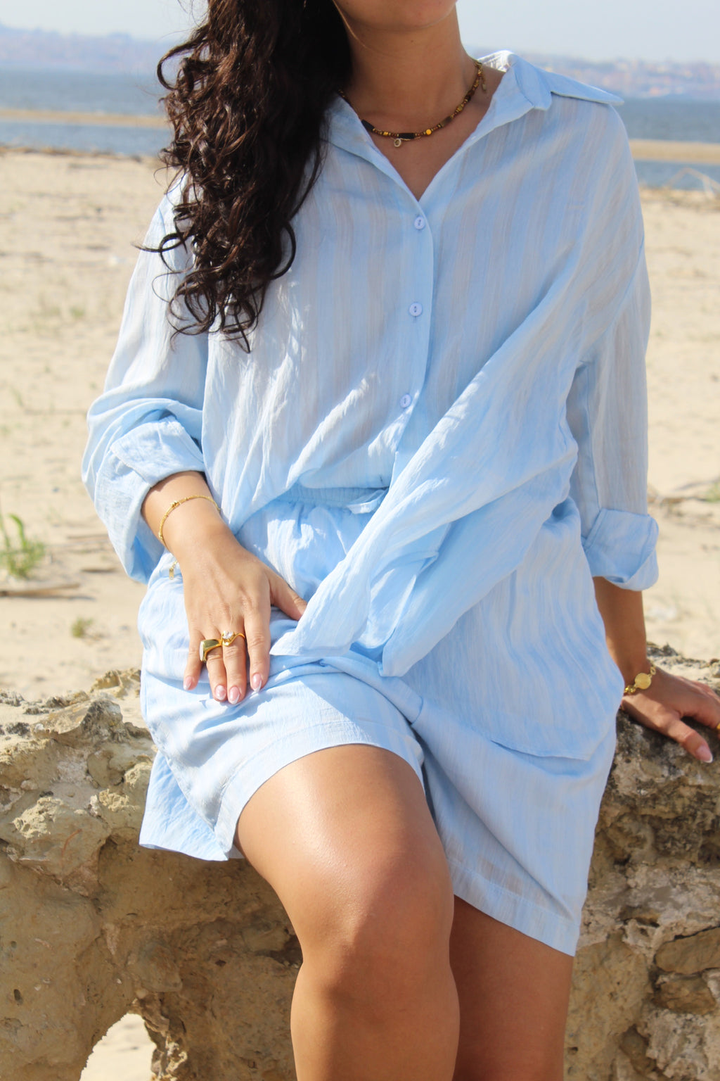 Conjunto camisa + calções forrados